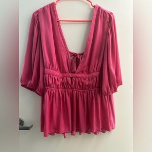 This Barbie loves a deal!! Beautiful pink shirt from Anthropologie